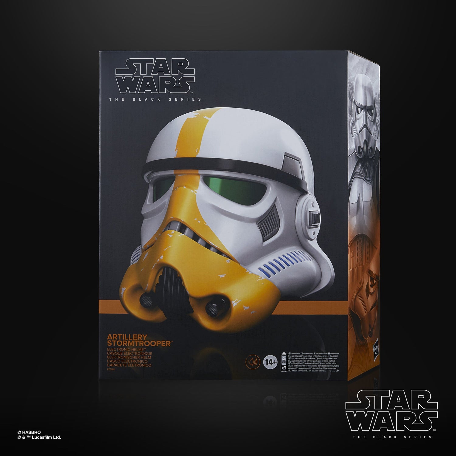 Star Wars: The Black Series Artillery Stormtrooper Premium Electronic Helmet Hasbro